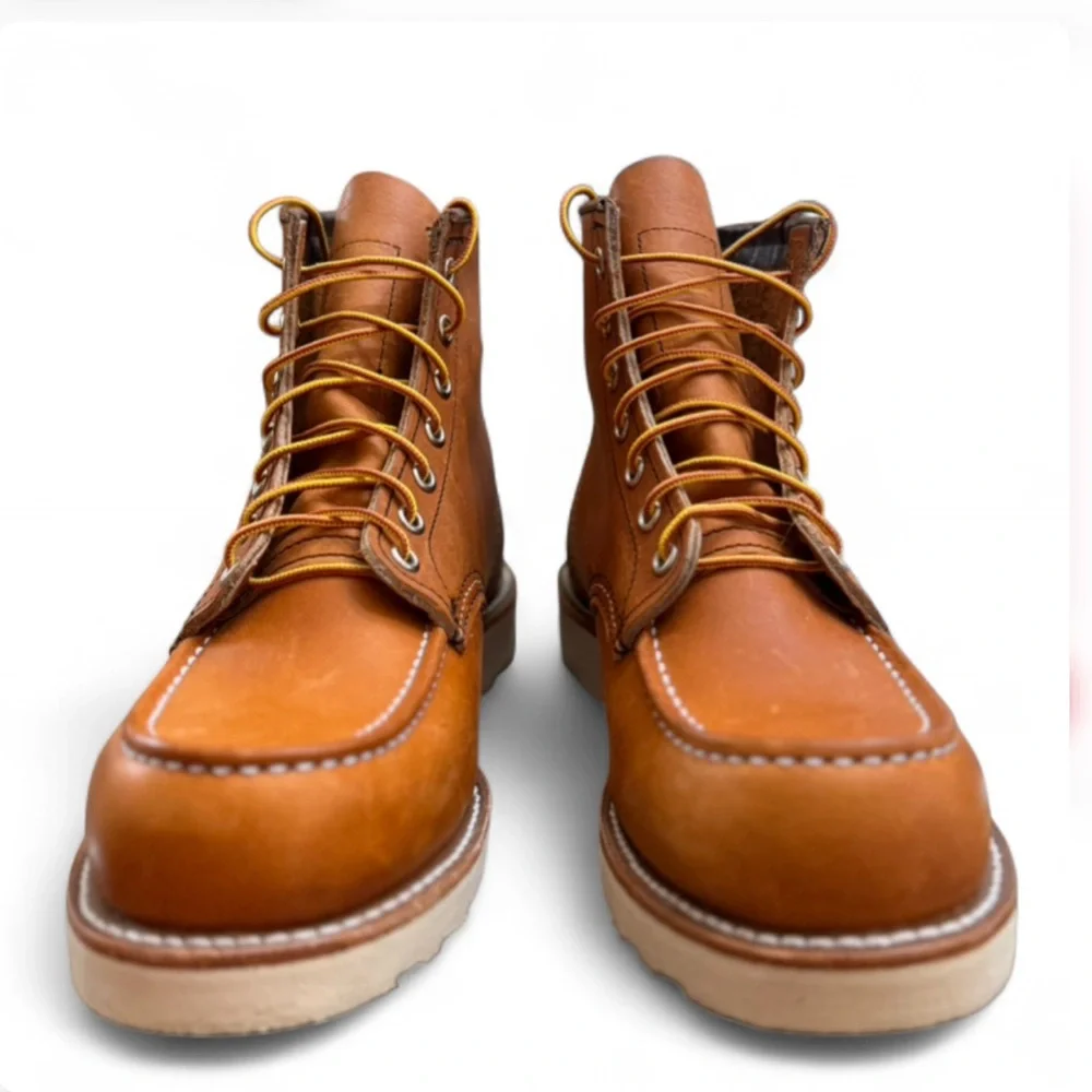 Red Wing Shoes 6” Classic Moc 875 Oro Legacy Boots Size 8.5(E)